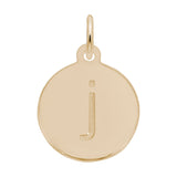 Petite Initial Disc - Lower Case Block j