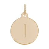 Petite Initial Disc - Lower Case Block l