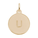Petite Initial Disc - Lower Case Block u