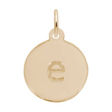 Petite Initial Disc - Lower Case Block e