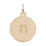 Petite Initial Disc - Lower Case Block n