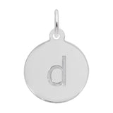 Petite Initial Disc - Lower Case Block d