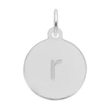 Petite Initial Disc - Lower Case Block r