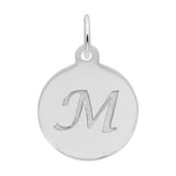 PETITE INITIAL DISC - SCRIPT M