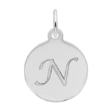 PETITE INITIAL DISC - SCRIPT N