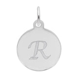 PETITE INITIAL DISC - SCRIPT R