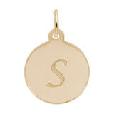 PETITE INITIAL DISC - SCRIPT S