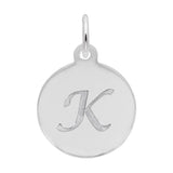 PETITE INITIAL DISC - SCRIPT K