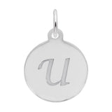 PETITE INITIAL DISC - SCRIPT U