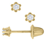 Children's Diamond Stud Earrings