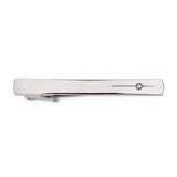 Stainless Steel & Crystal Accent Tie Bar