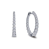 2.62 ctw Hoop Earrings