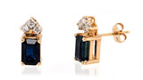 Sapphire & Diamond Earrings