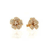 Diamond Flower Earrings