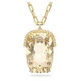 Swarovski Harmonia pendant, Oversized crystal, Gold tone, Gold-tone plated