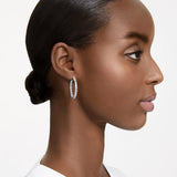 Swarovski Matrix Hoop Earrings, White