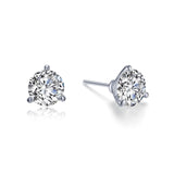 Lafonn 2.5ctw 3-Prong Martini Stud Earrings