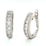 3-Row Diamond Earrings