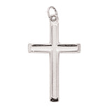 14kw Concave Cross Pendant