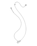 Kendra Scott Golf Silver Short Pendant Necklace in Mother-Of-Pearl