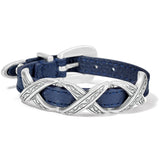 Brighton Kriss Kross Etched Bandit Bracelet, French Blue