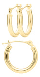 Children's 3mm Gold Hoop Earrings
