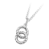 Forever Connected Sterling Silver Charm Necklace