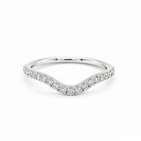 1/4ctw Diamond Curved Wedding Band