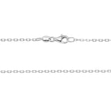 Silver 1.4mm Cable Link Chain, 24"