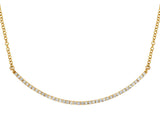 1/2ctw Diamond Curved Bar Necklace