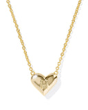 Kendra Scott Heart Letter H Gold Ivory Mother of Pearl Short Pendant Necklace
