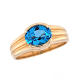 Swiss Blue Topaz Ring