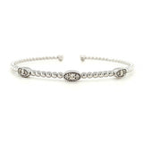 Diamond Beaded Flex Bangle