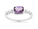 Amethyst & Diamond Ring