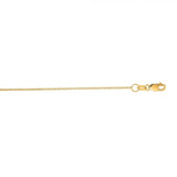 Yellow Gold 1.1mm Rolo Chain, 18"