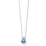 Brighton Meridian Aurora Petite Necklace, Aquamarine