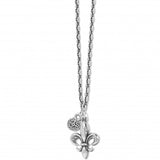 Brighton Ferrara Fleur De Lis Petite Necklace