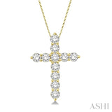3/4ctw Diamond Cross Pendant