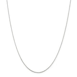 Silver 1mm Beaded Chain - 18"