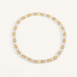 Dee Berkley Moonstone & 14kt Gold Filled Harmony Gemstone Bead Bracelet - 4MM
