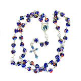 Lampwork Glass Heart Bead Rosary