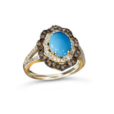 Le Vian® Turquoise Double Halo Ring