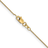 Yellow Gold 0.8mm Cable Link Chain, 18"