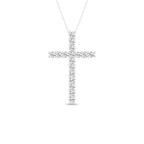 0.5ctw Lab Grown Diamond Cross Pendant