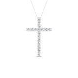 0.5ctw Lab Grown Diamond Cross Pendant