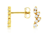 Diamond Laurel Earrings