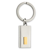 Stainless Steel & Gold-Plated Key Ring