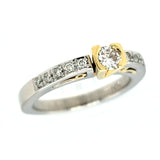Platinum & Gold Diamond Engagement Ring