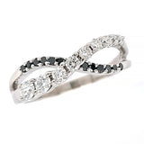 Black & White Diamond Infinity Ring