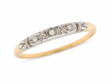 Two-Tone Diamond Band